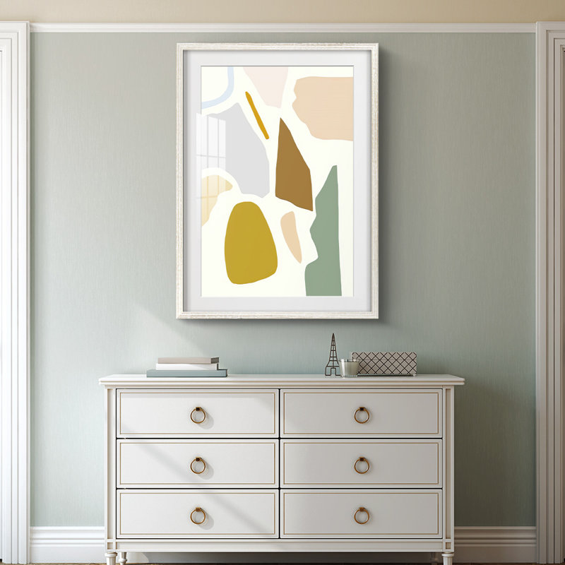 PastelSplotchesIPremiumGalleryWrappedCanvas-Framed Print, 25.5" H x 17.5" W, White