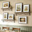Ensemble de 2 cadres photo modernes en métal noir avec verre trempé et passe-partout, cadre panoramique 12 x 24 pour photos, affiches et impressions, avec ensemble de fixation murale