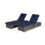 Ensemble de 2 chaises longues d'extérieur avec rangement et chaises de patio-1672230094