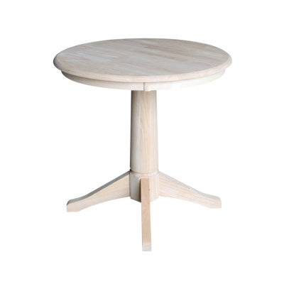 Imilia Solid Wood Pedestal Dining Table