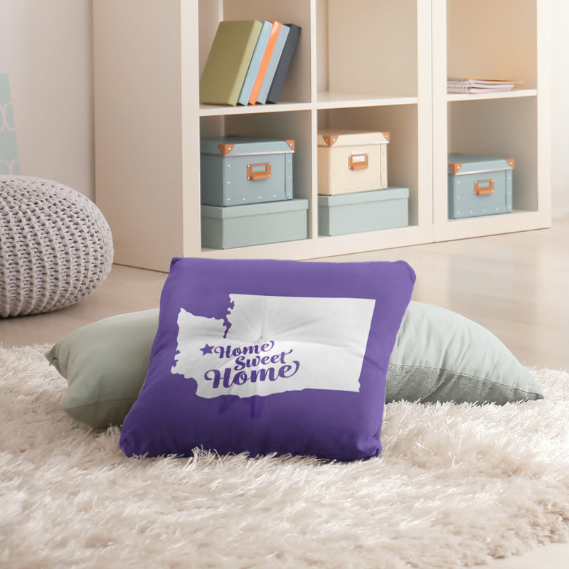 Coussin Sweet Home, 26 po x 26 po, Mauve, Olympia