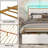 Omartin 45.4'' Bed Frame Twin Size with Armrests Headboard & RGB Light, Upholstered Twin Size Bed Platform with Drawers-685555291-733436153