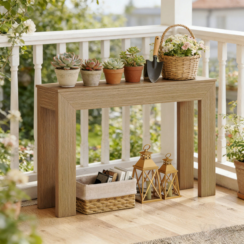 Stylish Side Table,Entryway Table,Console Table, Natural Wood