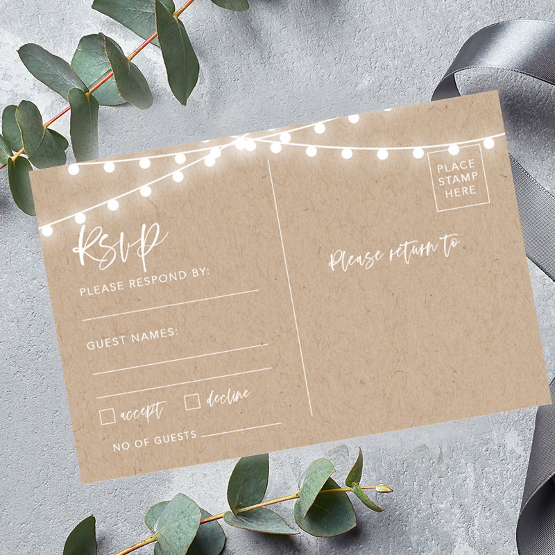 Lumières de mariage, Blanc / Beige