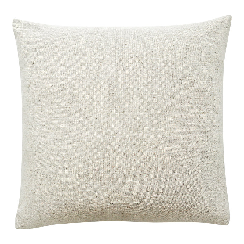  Couture Linen Blend Euro Square Pillow Cover & Insert, Dirty White