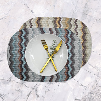 Montavion Polyester Chevron / Zig Zag Placemat