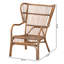 Fauteuil à oreilles en rotin l 30,7 po Bagryana