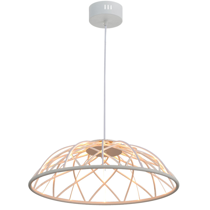Luminaire suspendu à DEL Danyelle, Blanc mat