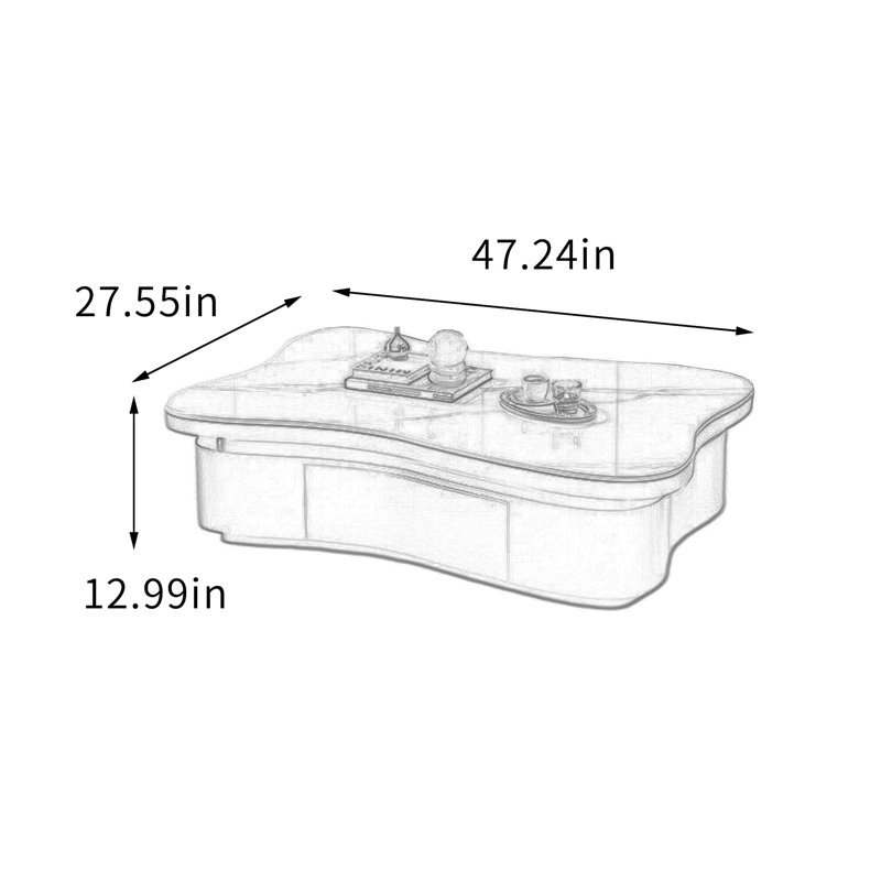 Wrightstown, 12.99" H x 47.24" W x 27.55" D