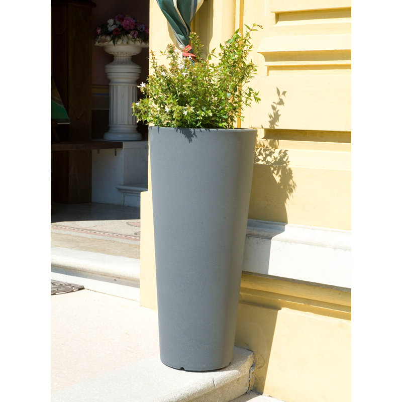 Pot à fleurs 15,5 po Hydra, Gris
