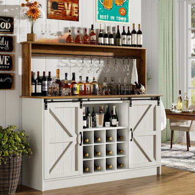Armoire à café avec rangement Abrianna