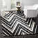 Stephen Chevron Wool Hand Woven Area Rug