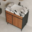 Meuble-lavabo autoportant moderne avec lavabo-245720118