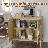 30.7'' Wide Fluted Sideboard with Metal Legs-2134052952