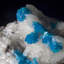 Cavansite sur heulandite miniature avec stilbite