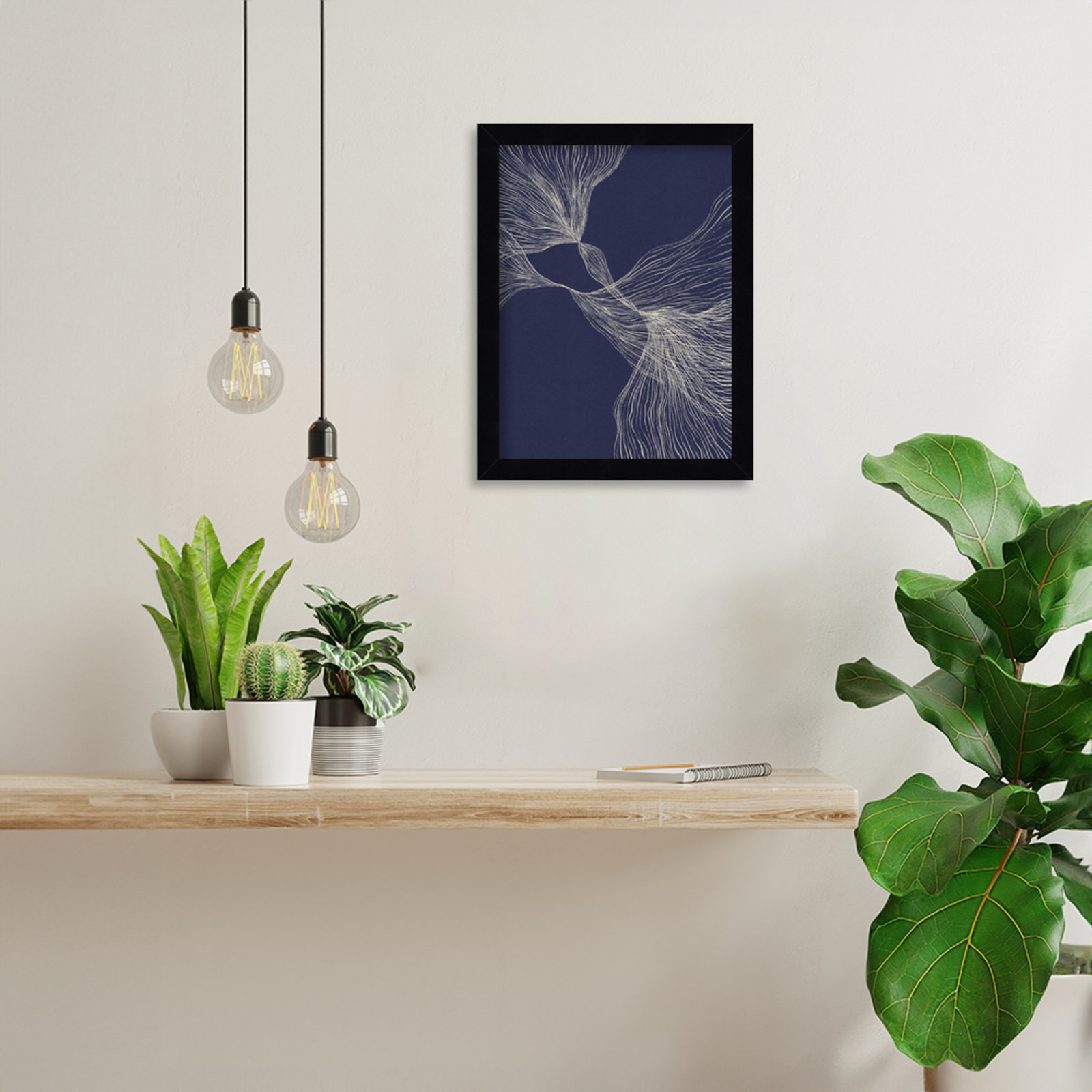 Interaction 1 by Alisa Galitsyna, 13" H x 10" W x 1" D, Black