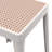 Dantoni Modern Stackable Plastic Stool, Portable Backless Dining Chair, Water Resistant Square Patio Stool for Kitchen, Garden, Poolside & Outdoor Events-863585162