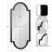 Taylor Engineered Wood Flat Mirror-717601921