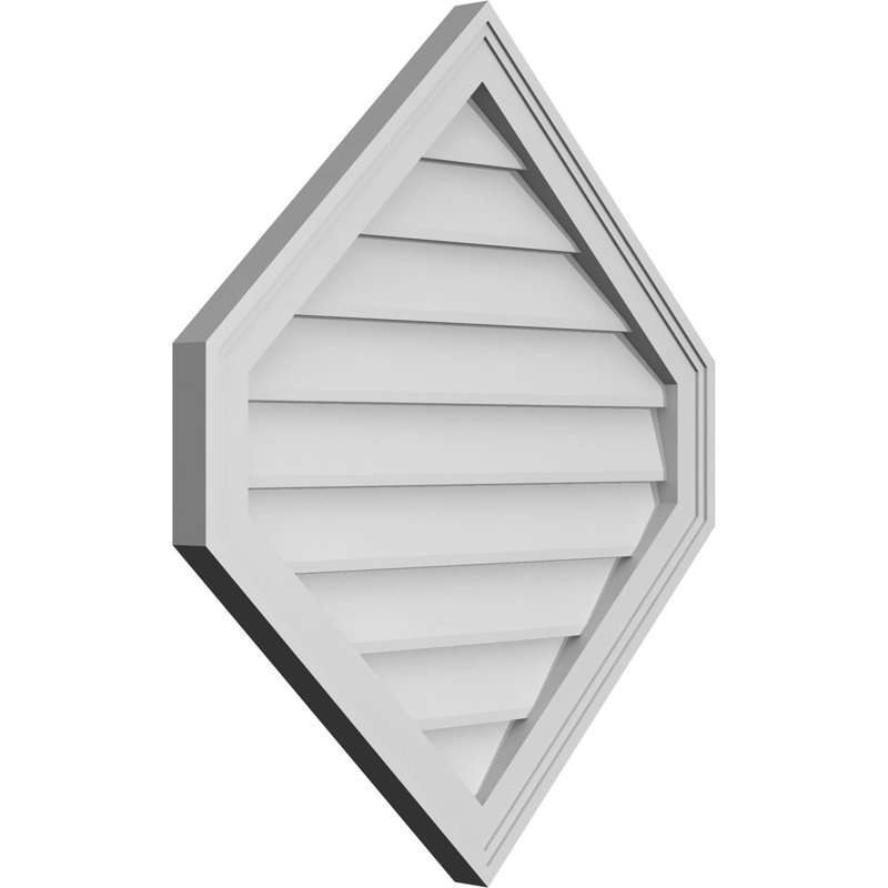 Ventilé vertical à pignon vertical 11/12 po, H 1,5 po x l 26 po x L 30 po