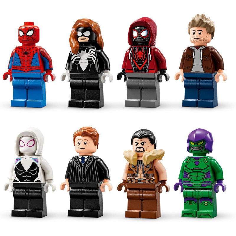 Ensemble de jouets LEGO Marvel 76324 Spider-Man contre oscorp, 808, pour enfants de 10 ans et plus
