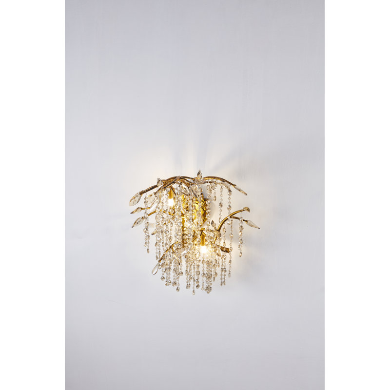 Plafonnier encastré or 3 lumières