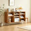 Bibliothèque simple en bois massif Burlywood-452480331