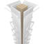Grande colonne carrée non effilée Craftsman Classic Marrakech avec couronne et base-71037335