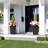 22.5 in Tall Planter Set of 2 Large Rattan Flower Pot with 2 Trays and a Water Level Monitor and Wheels Brown-1516417671