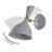 Bloomsdale 1 - Light White/Brass Gold Wallchiere-876110408