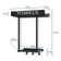 Bathroom towel rack with shelf and 3 hooks