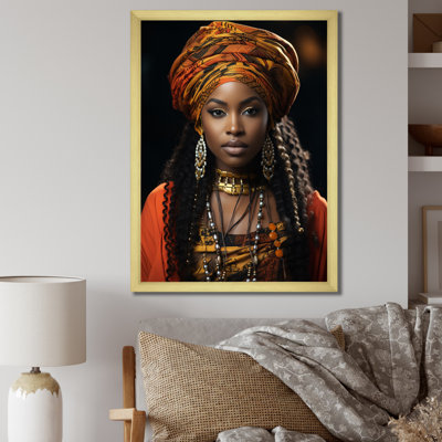 Kupra afro-américain noir sur toile