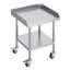 Table de travail en acier inoxydable de 30 pouces de hauteur avec roulettes et 3 cloisons, tablette réglable-688833038