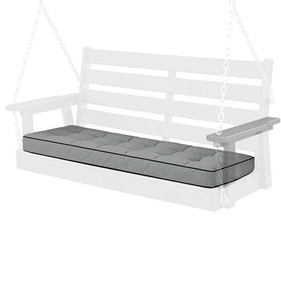 Outdoor 4'' Thick Bench Seat Cushion, 63*20In Waterproof Bench Seat Cushion Replacement