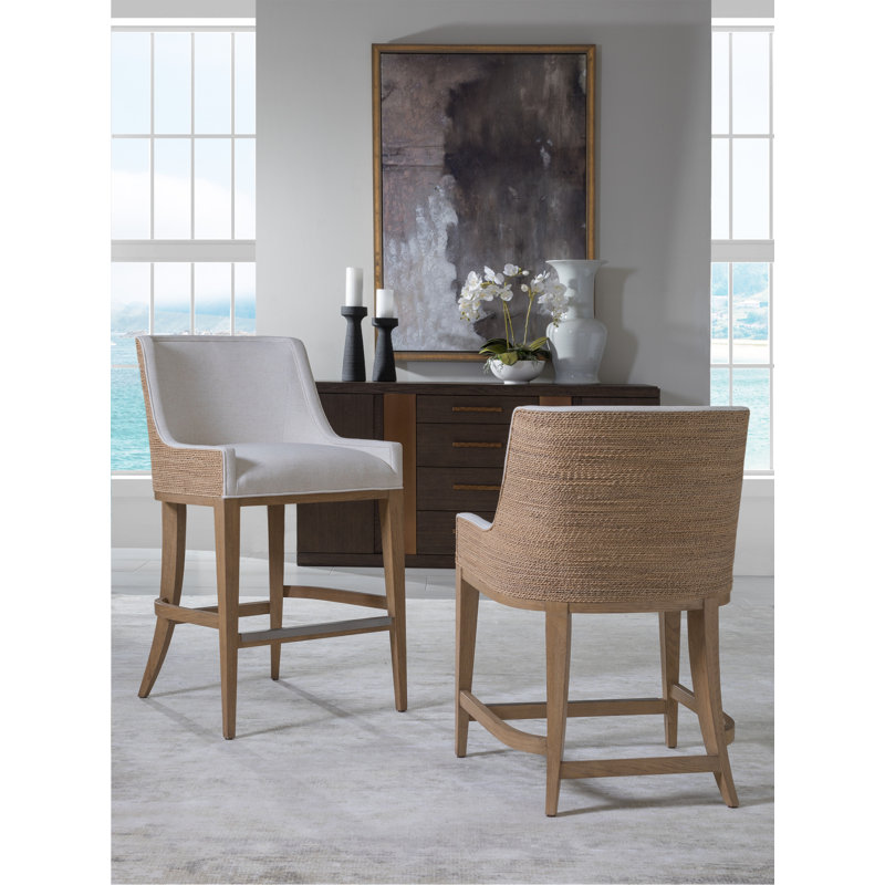 Simpatico Woven Back Stool, Bar Stool (30.5" Seat Height)