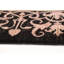 Tapis unique en laine noué à la main style moderne noir / rose foncé 6 pi 1 po x 9 pi 7 po Lexi-May Lexi-May