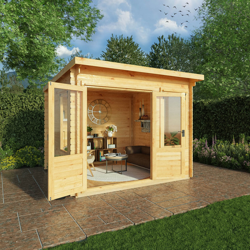Mercia 10ft x 10ft Pent Log Cabin (19mm)
