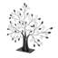 TRIXES Family Tree Photo Frame – 12 Detachable Frames for Your Loved Ones – Freestanding Black Metal