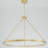 LED Dimmable Aluminum Circular Chandelier-541770870