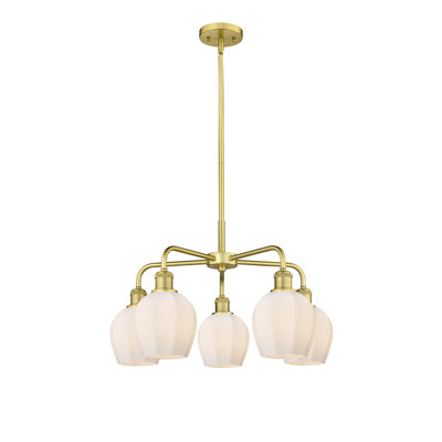 Lustre suspendu 5 lumières 24 po Krumholz