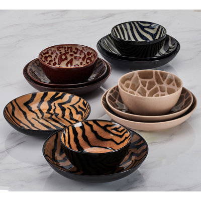 Mikasa Amari 12-Piece Stoneware Dinnerware Set, Service for 4