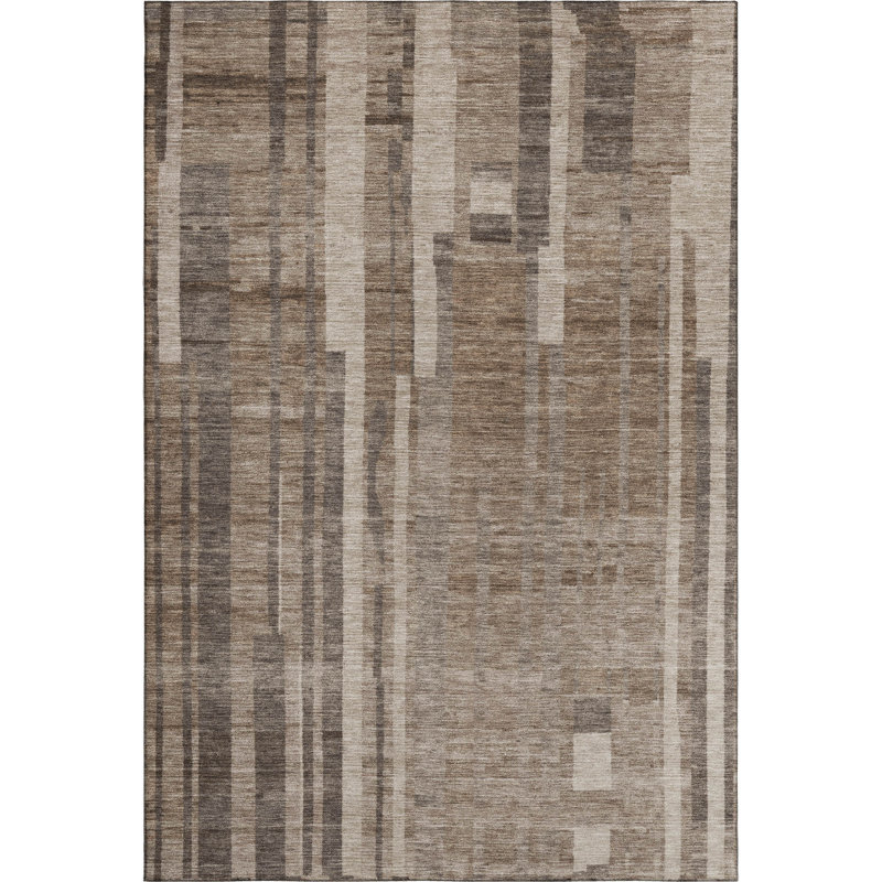 Tapis à rayures Emerson AMF1063 lavable à la machine de qualité supérieure, Rectangle 2 pi 6 po x 3 pi 10 po