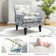 Aguilar Contemporary Upholstered Armchair with Nail Head Trim