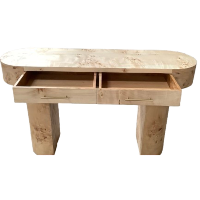 Burl Console Table