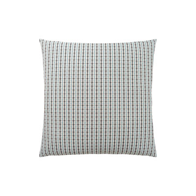 Coussin décoratif carré 18 po x 18 po avec insert, coussin en polyester bleu avec housse amovible et fermeture à glissière invisible