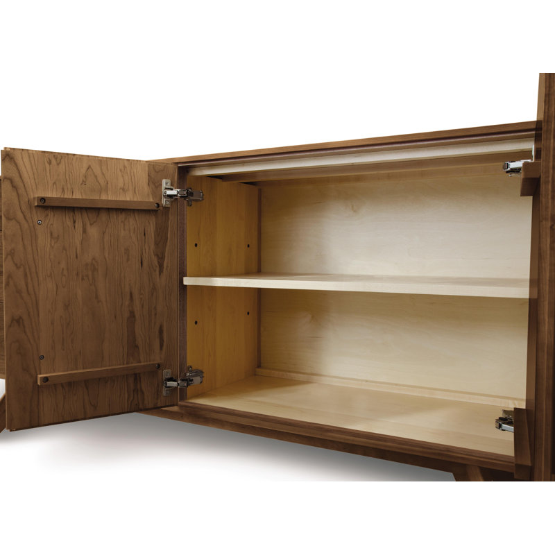 Catalina 66.13'' W Solid Wood Sideboard, Natural Walnut