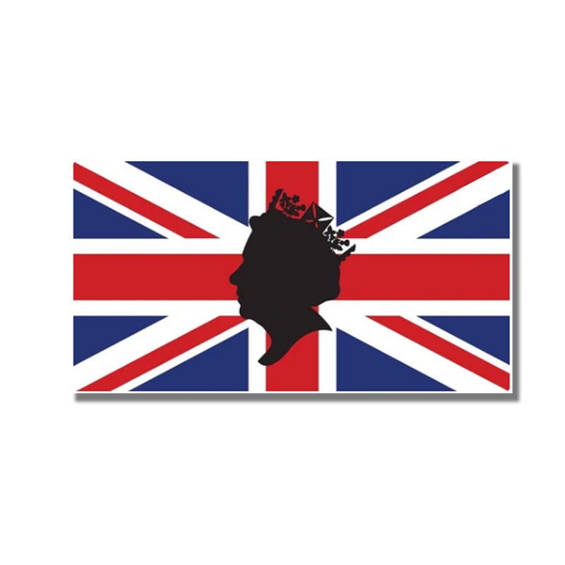 " God Save The Queen ", 16" H x 20" W x 1.5" D, Metal
