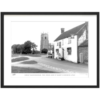 Great Massingham, The Swan And St Mary's Church C1965 by Francis Frith - Single Picture Frame Print