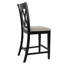 Tabouret de bar et de comptoir en X avec dossier en X-320681280