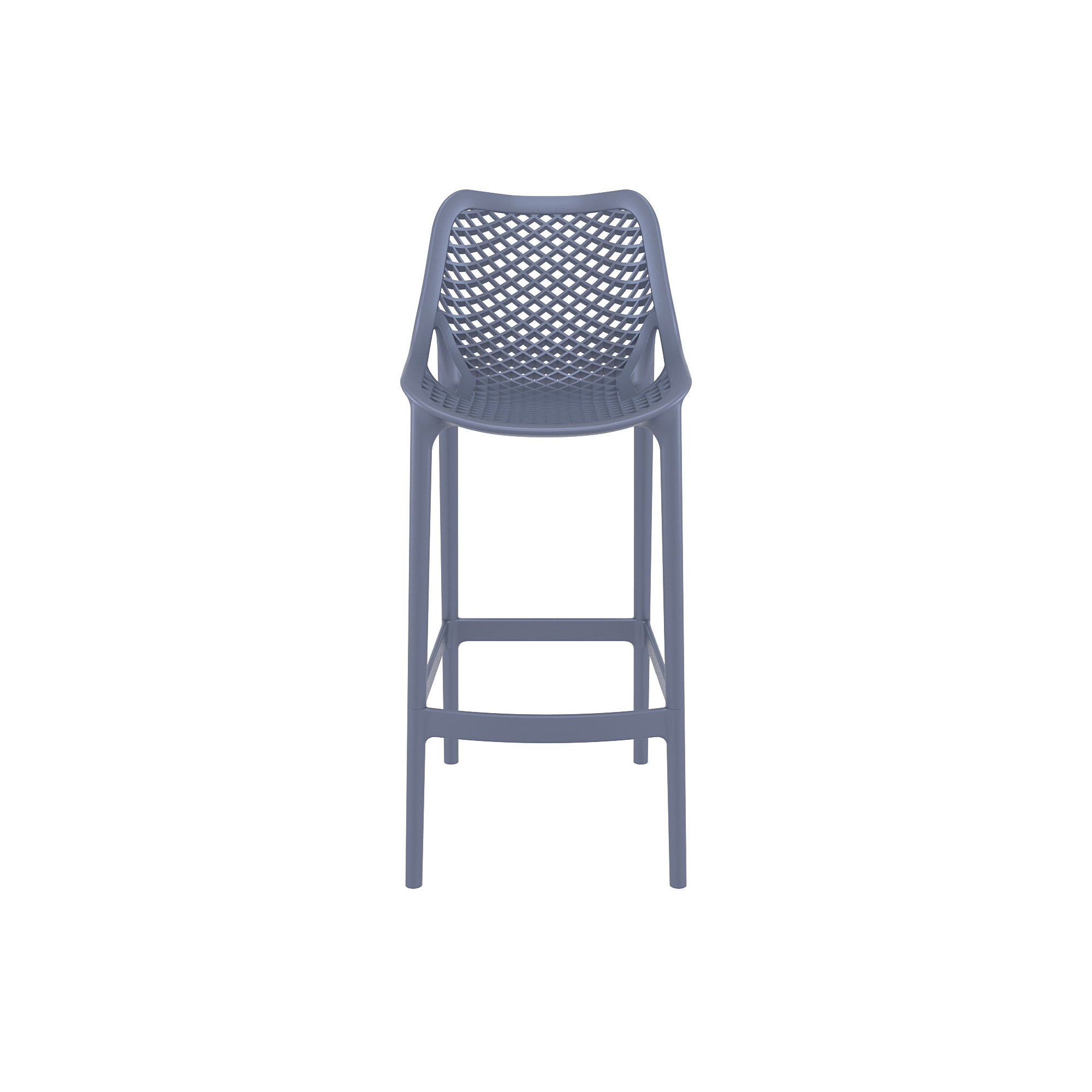 Farrah Patio Bar Stool, 29.5", Dark Gray