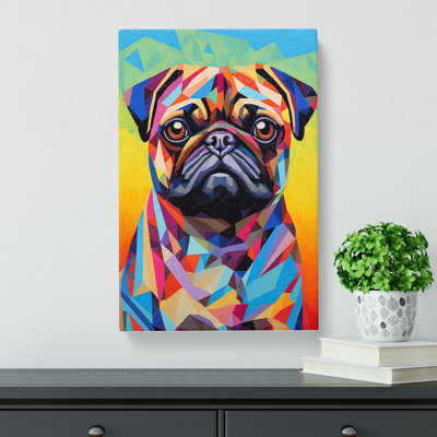 Pug Op No.2 - Wrapped Canvas